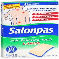 Salonpas® Topical Pain Relief Camphor and Menthol Patches