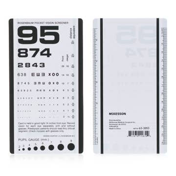 Mckesson Eye Test Chart, 3-1/2 X 6-1/2 Inch