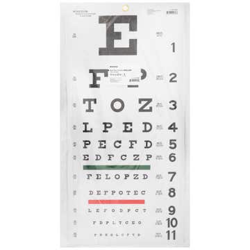 Mckesson Eye Test Chart, 11 X 22 Inch