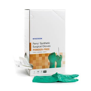 Mckesson Perry® Performance Plus Polychloroprene Surgical Glove , Green