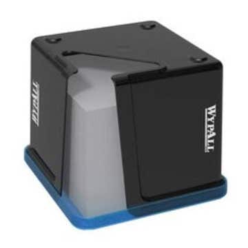 DISPENSER, WIPE QUARTERFOLD WYPALL BLK/CLR 12.5"X14.4" (1/CS
