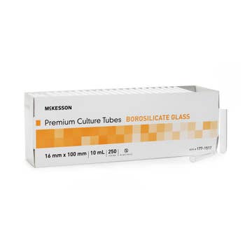 Mckesson Plain Glass Test , 10 Ml, 16 X 100 Mm