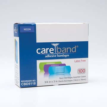 Careband™ Adhesive Strip, 3/4 X 3 Inch