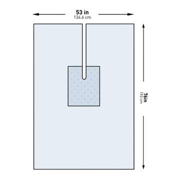 Mckesson Sterile U-drape With Split, 53 X 76 Inch