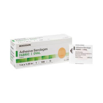 Mckesson Oval Adhesive Bandage, 1 X 1-1/4 Inch
