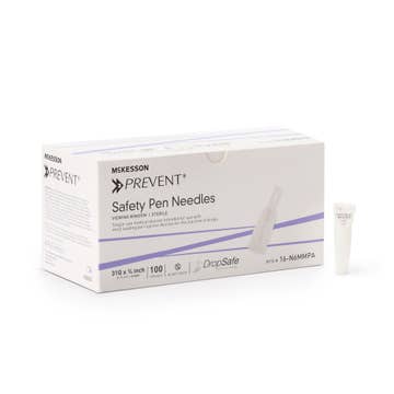 Mckesson Prevent® Safety Insulin Pen Needle, 31 Gauge, 6 Mm Length