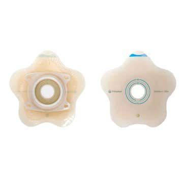 SenSura® Mio Click Convex Flip Ostomy Barrier, 25 mm Stoma Openings, Red Match