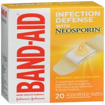Band-aid® Infection Defense™ Bandages, Assorted Sizes