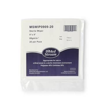 Mckesson Cleanroom Wipe Iso Class 5 , Sterile, Disposable, 9 X 9 Inch