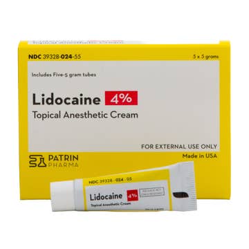 Patrin Pharma 4% Lidocaine Local Anesthetic Cream