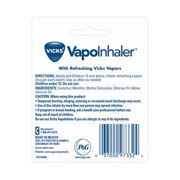 VapoInhaler™ Cold and Cough Relief