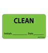 LABEL, CLEAN INITIALS DATE 1" GRN 2 15/16"X1 1/2" (333/RL)