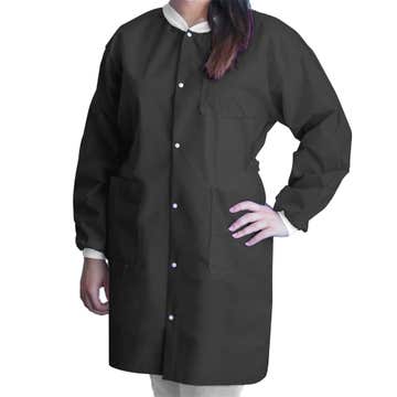 COAT, LAB FITME BLK XLG (10/BG5BG/CS)