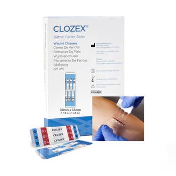 DEVICE, SKIN CLOSURE 30MMX35MM1 1/8"X1 3/8" (10/BX)