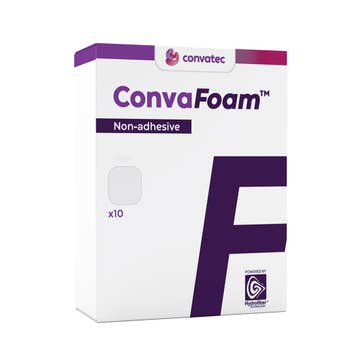 Dressing, Wound Convafoam N/adh 10x10cm (10/bx)
