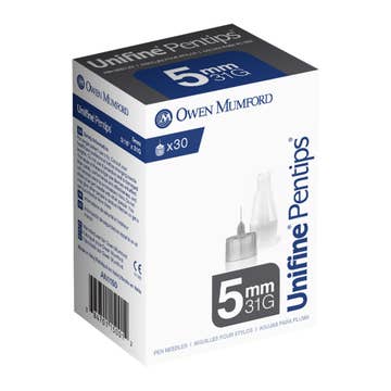 Unifine® Pentips® Standard Insulin Pen Needle, 32 Gauge, 4 mm Length (Box)