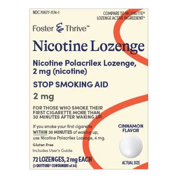Foster & Thrive™ Nicotine Polacrilex Lozenges 2 mg (Nicotine) Cinnamon