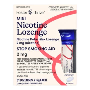 Foster & Thrive™ Mini Nicotine Polacrilex Lozenges 2 mg (Nicotine) Cherry Ice
