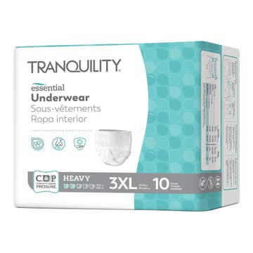 Tranquility® Essential Underwear, Heavy, 3X-Large