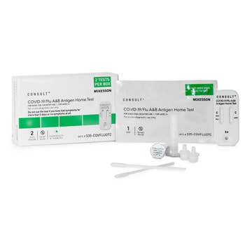 Mckesson Consult® Covid-19/flu A & B Antigen Home Test