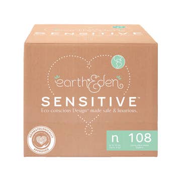 Earth & Eden Sensitive™ Baby Diapers, for Newborns Weighing up to 10 lbs.