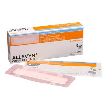 DRESSING, FOAM ALLEVYN COMPLETE CARE 4X12" (10/BX 6BX/CS)
