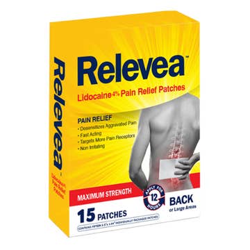 Patch, Pain Relevea Lidocaine 4% 3.94x5.5"