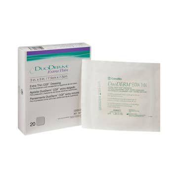 Duoderm® Extra Thin Hydrocolloid Dressing, 3 X 3 Inch