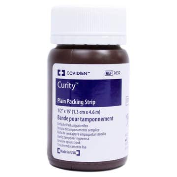 Curity™ Nonimpregnated Wound Packing Strip, 0.5 Inch X 5 Yard