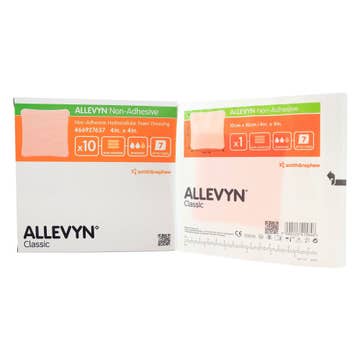 Allevyn Classic Nonadhesive Without Border Foam Dressing, 4 X 4 Inch