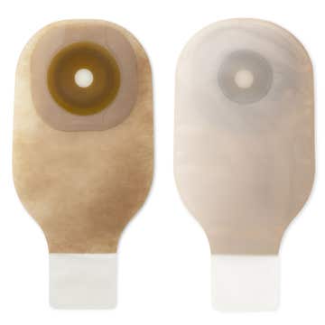 Premier™ Flextend™ One-Piece Transparent Colostomy Pouch, Pre-cut to Fit 25 mm