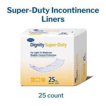 Dignity Incontinence Liner, Moderate Absorbency, Polymer Core, 4 x 12 Inch
