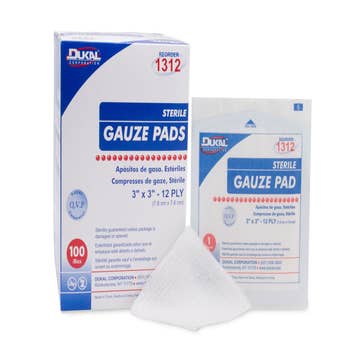 Dukal™ Sterile Gauze Sponge, 3 X 3 Inch, 12-ply