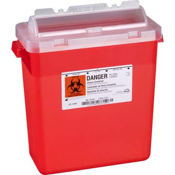 Bemis™ Sentinel Multi-purpose Sharps Container, 3 Gallon, 15 x 13.87 x 6.87 Inch (Case)
