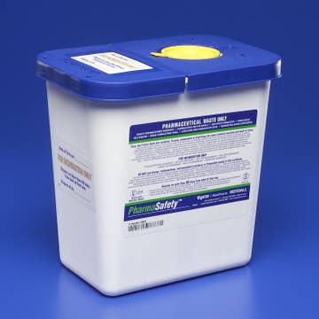 Pharmasafety™ Pharmaceutical Waste Container, 2 Gallon, 10 X 10½ X 7¼ Inch
