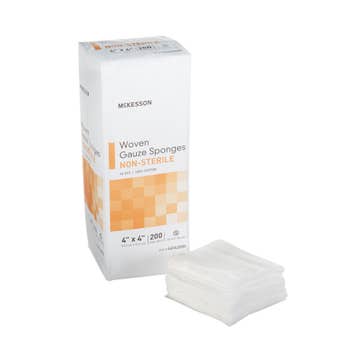 McKesson Gauze Sponge, 4 x 4 Inch, 16-Ply (Case)