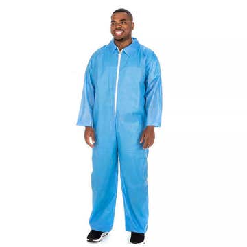 COVERALL, LT WT W/OPN CUFFS (24/CS)