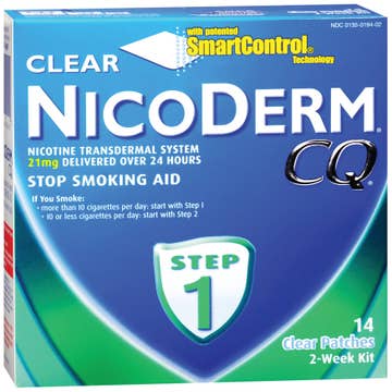 Nicoderm CQ® Stop Smoking Aid Clear Patches Step 1 21 mg