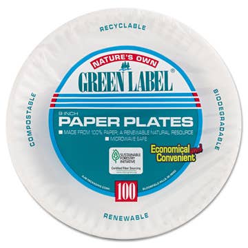 Nature's Own Green Label Paper Plate