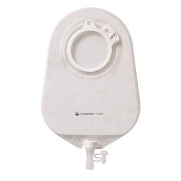 Assura® 2-Piece Transparent Urostomy Pouch, Red Match