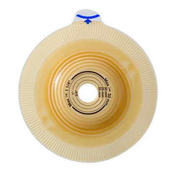 Assura® Convex Light Ostomy Barrier, Cut to Fit 15 – 43 mm Stomas, Blue Match