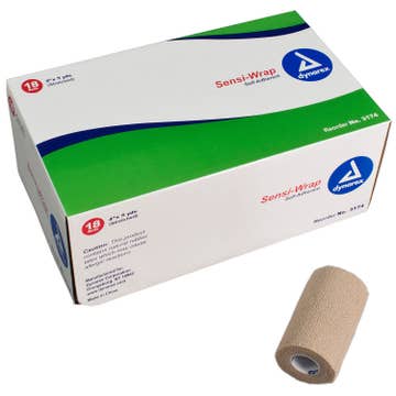 Sensi-wrap Self-adherent Closure Cohesive Bandage, 4 Inch X 5 Yard ( )