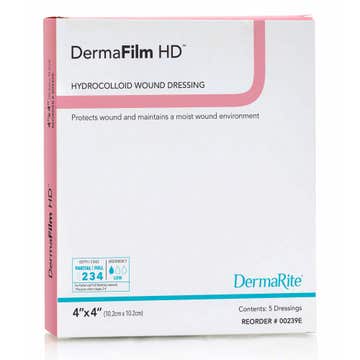 Dermafilm® Hd Hydrocolloid Dressing, 4 X 4 Inch