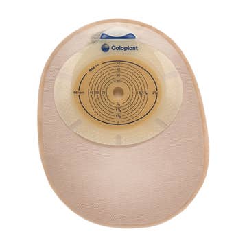 SenSura® Flat 1-Piece Closed End Opaque Ostomy Pouch, 10 – 76mm Stomas
