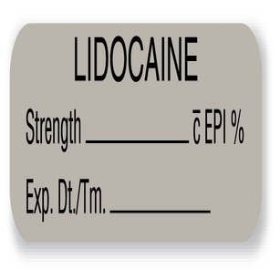 LABEL, LIDOCAINE W/EPI (610/RL)
