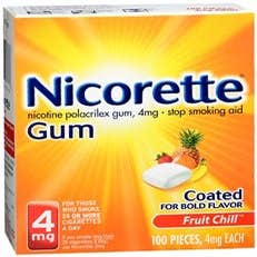 Nicorette Nicotine Polacrilex Gum 4 Mg Fruit Chill