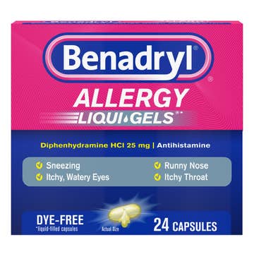 Benadryl® Allergy Liqui-gels Dye Free
