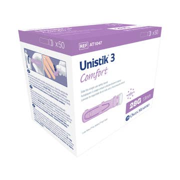 Unistik® 3 Comfort Safety Lancet, 28 Gauge