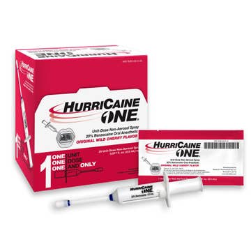 HurriCaine® Benzocaine Oral Pain Relief, Wild Cherry Flavor, 5 mL unit dose