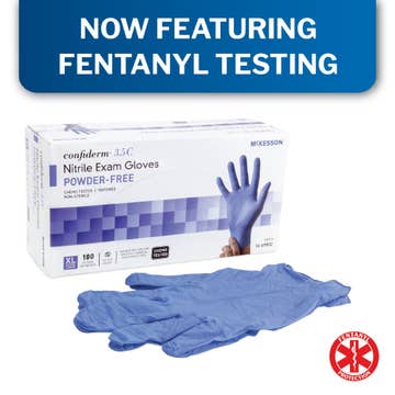Mckesson Confiderm® 3.5c Nitrile Exam Glove, Extra Large